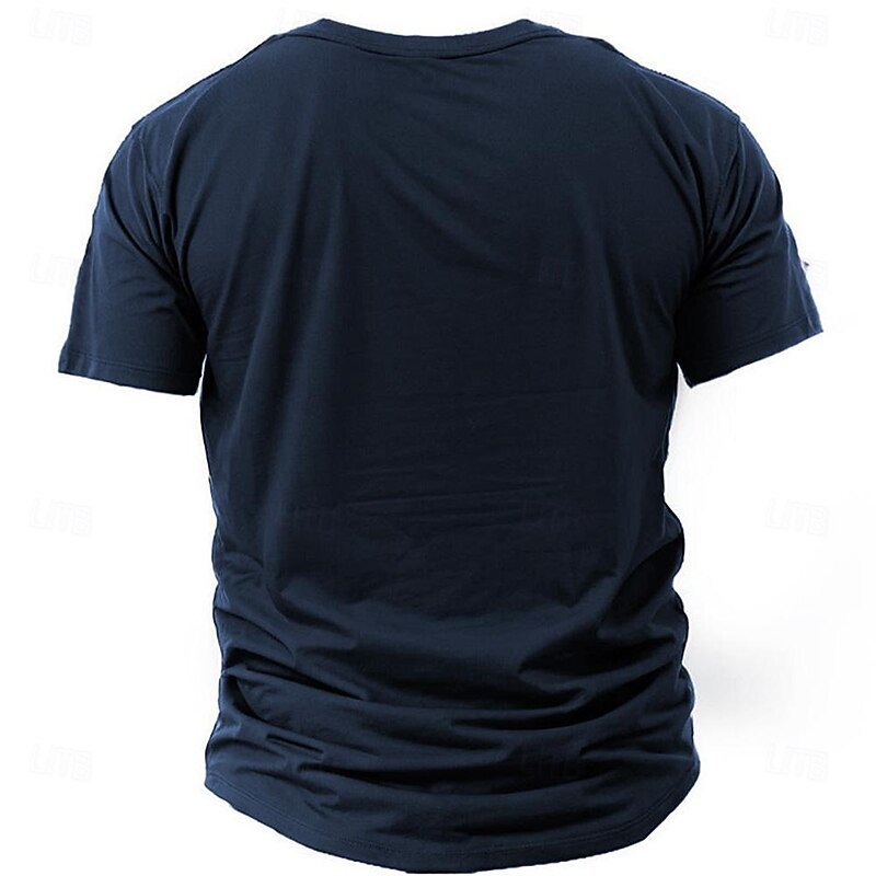 Men's Graphic American Flag Old Man T Shirt Short Sleeve T shirt 3D Print Crew Neck Shirt Retro Vintage Casual Street Style Sports Outdoor Holiday Going out Black Navy Blue Green Spring & Summer2