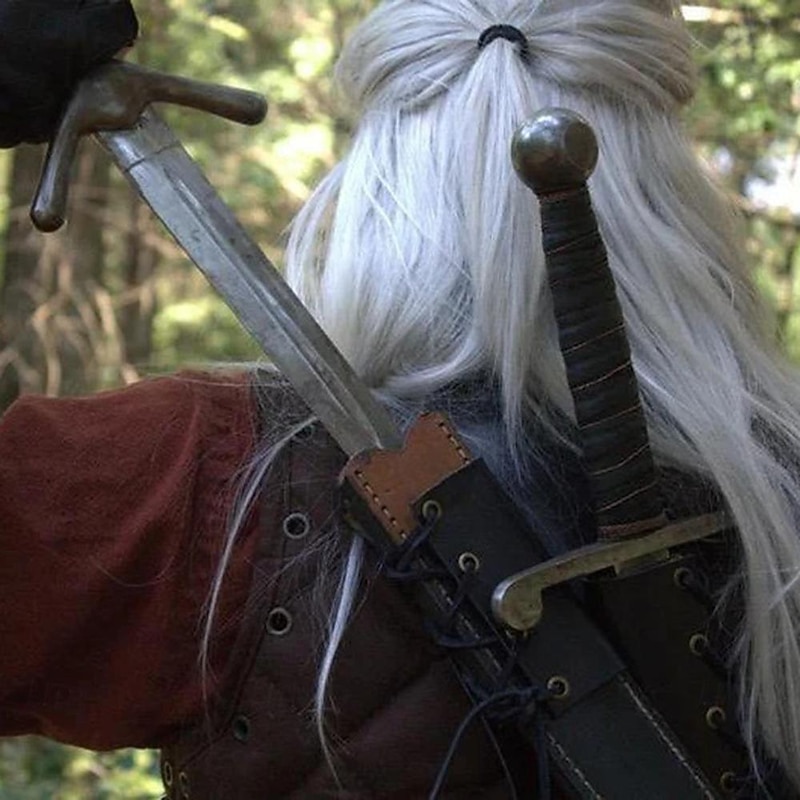 Medieval Renaissance Steampunk Cosplay Costume Scabbard Sword Holder Warrior Viking Celtic Knight Fancy Dress Men's Women's Pirate Fantasy Halloween Masquerade Performance Stage LARP Adults' Sscabbard