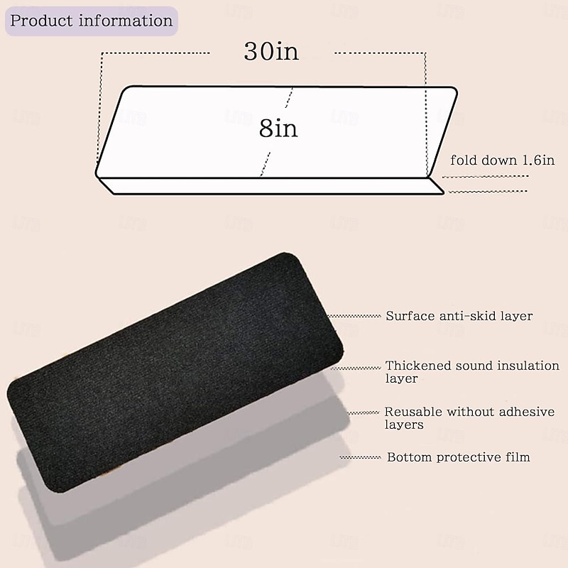Stair Tread Carpet,Stair Runner Carpet,Self-Adhesive/Velcro Patch Staircase Mats Rug, Stair Pads Step Protectors, Removable Washable Step Floor Rugs For Home Staircase Decoration2