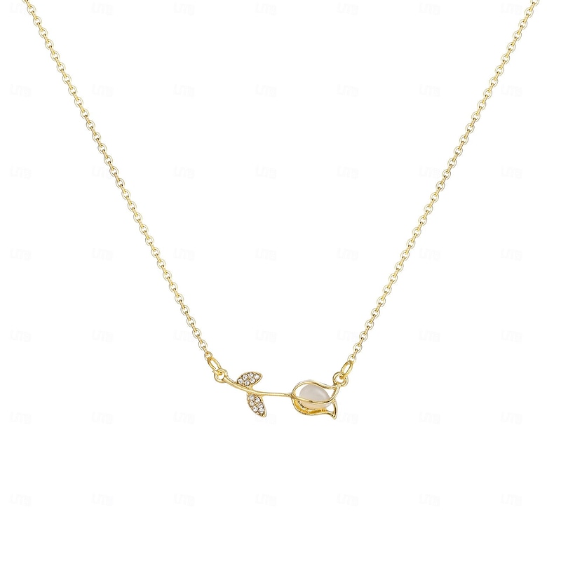 Necklace For Women's Alloy Friends Flower3