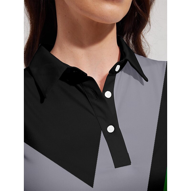 Women's Golf Polo Shirt Grey Sleeveless Top Ladies Golf Attire Clothes Outfits Wear Apparel3