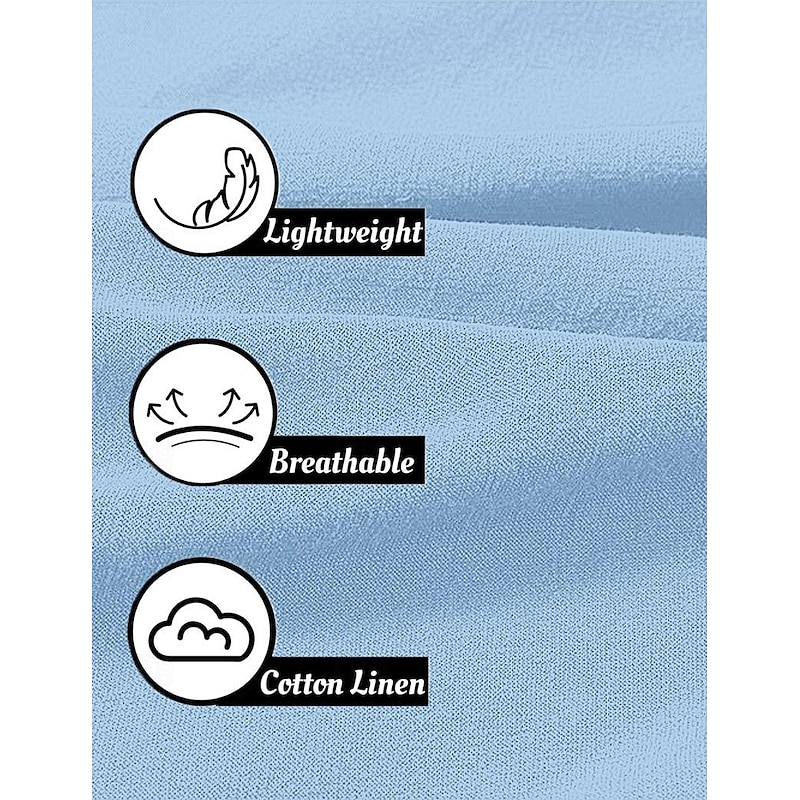 Men's Trousers Summer Pants Baggy Pants Beach Pants Casual Pants Drawstring Front Pocket Straight Leg Plain Comfort Soft Full Length Yoga Holiday Beach Fashion Hawaiian Black White3