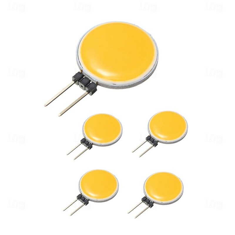 10pcs G4 COB LED Spotlight Bulb AC/DC12V 3W Side pin Bi-pin Marine Camper RV Lamp 180 Degrees Warmwhite/White Option