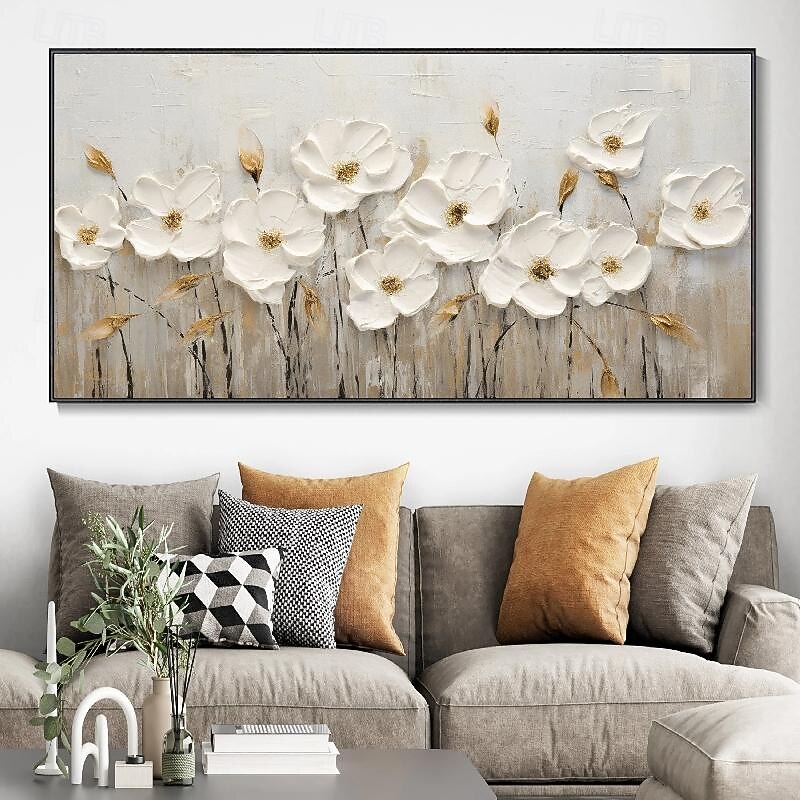 Textured  flower Oil Painting Canvas Art handmade Colorful Landscape Art Scene Painting Modern oil painting for Living Room Wall Decor4