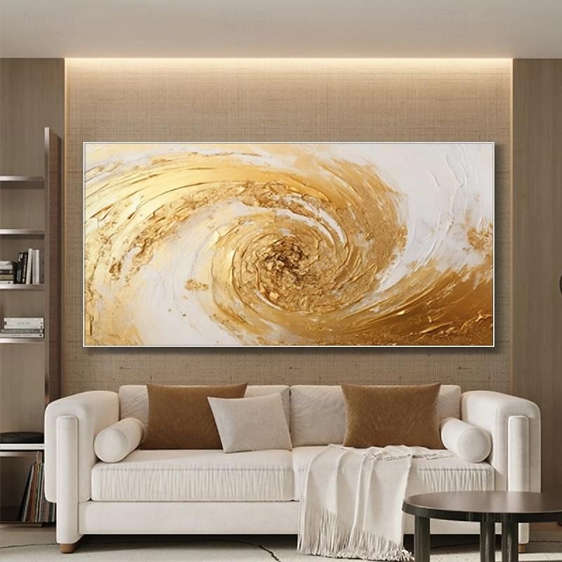 Original Gold Abstract Painting on Canvas 3D Textured Wall Art Boho Modern Canvas Art Living Room Decor Trendy Home Decor Hotel Art Piece3