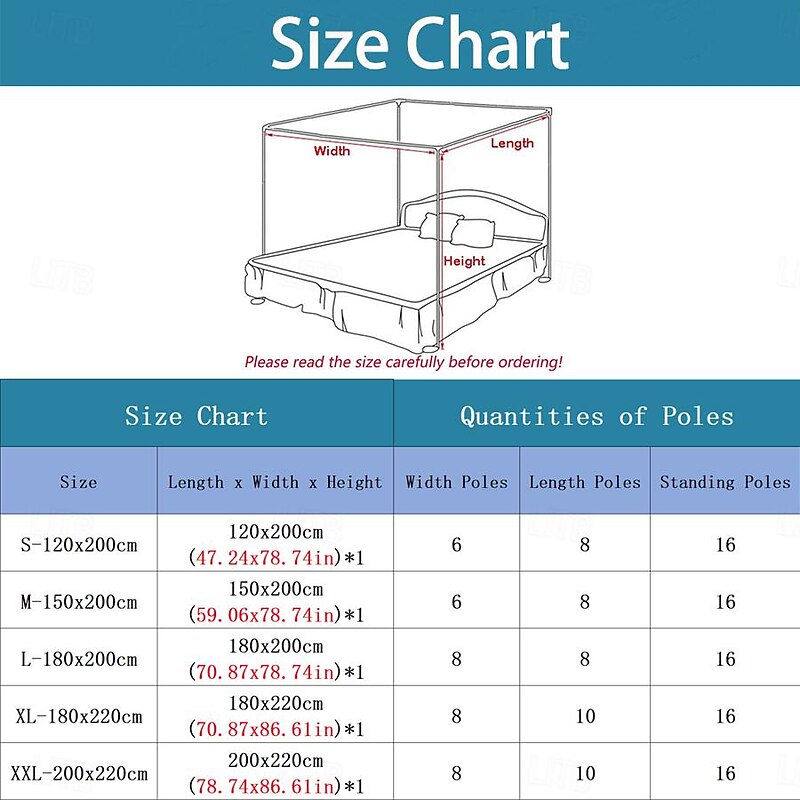 79inch Mosquito Net for Bed with Stainless Steel Bracket Increase Space Gorgeous Mosquito Net Tent Heightening Enlarge Encryption Dustproof Mosquito Nets Mosquito Net4