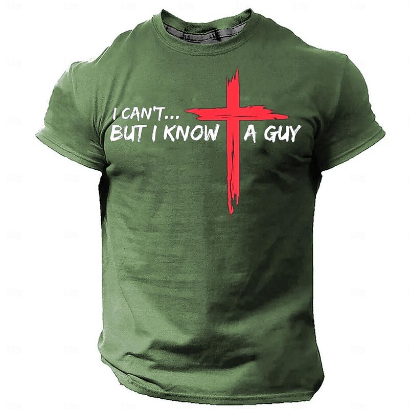 Men's T Shirt T shirt 3D Print Crew Neck Shirt Athleisure Street Style Street Sports Outdoor Black Blue Green Summer Spring Clothing Apparel S M L XL XXL XXXL4