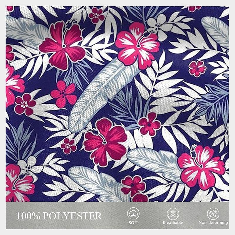 Men's Leaf Plants Flower / Floral Swim Trunks Swim Shorts Board Shorts Mid Waist Fashion Streetwear Designer Casual Daily Holiday Pocket Drawstring Elastic Waist Designer Clothing Apparel2