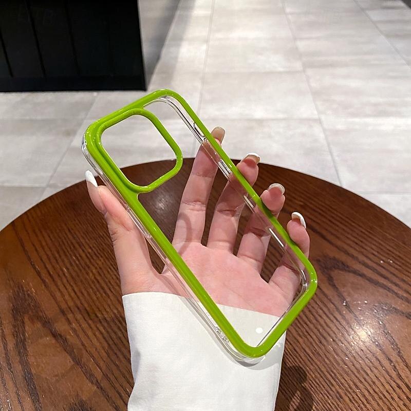 Phone Case For iPhone 16 15 14 Pro Max Plus 15 14 Pro Max 13 Pro Max Back Cover Transparent Shockproof TPU Acrylic2