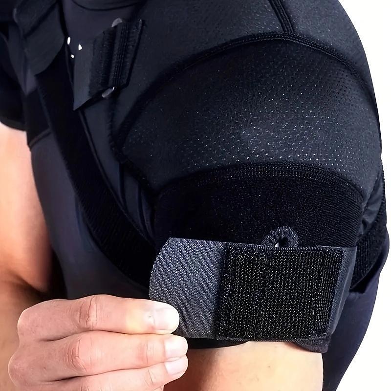 Double Shoulder Brace Sports Rotator Cuff Support Brace Belt, Double Elastic Adjustable Bandage Cross Compression for Men and Women for Back Pain2