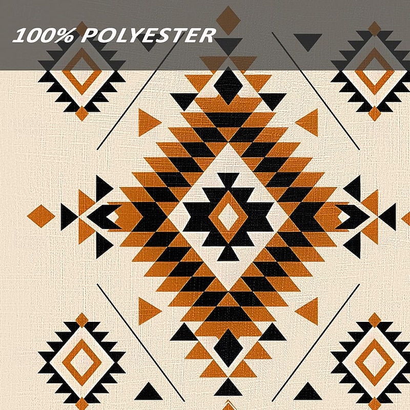 Men's Ethnic Shirt Button Up Shirt Henley Shirt Long Sleeve Casual Tribal Vacation Casual Holiday Summer Spring Fall Collarless V Neck Print Beige3