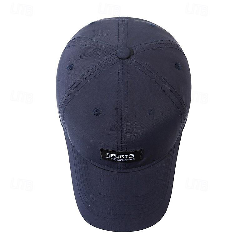 Men's Baseball Cap Sun Hat Trucker Hat Black Navy Blue Polyester Fashion Casual Street Daily Letter Adjustable Sunscreen Breathable Quick Dry4