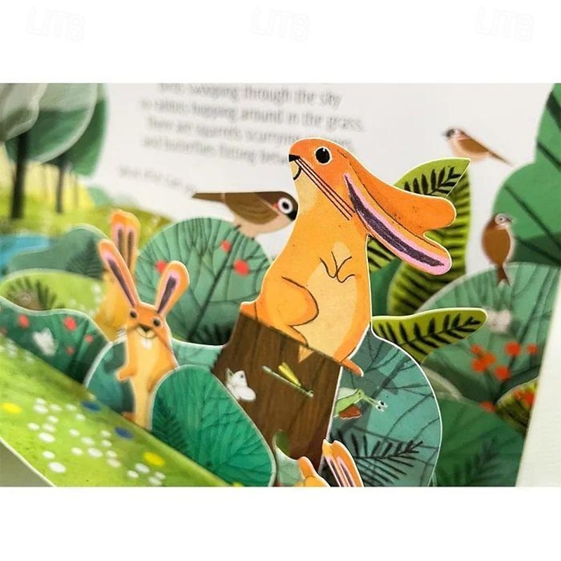 Pop-Up Fairy Tales 3D Picture Book Laser Cut, Eco-Friendly, High-Quality Paper Perfect for Anniversaries, Birthdays, Weddings Exquisite, Unique Designs Add Personal Greetings3