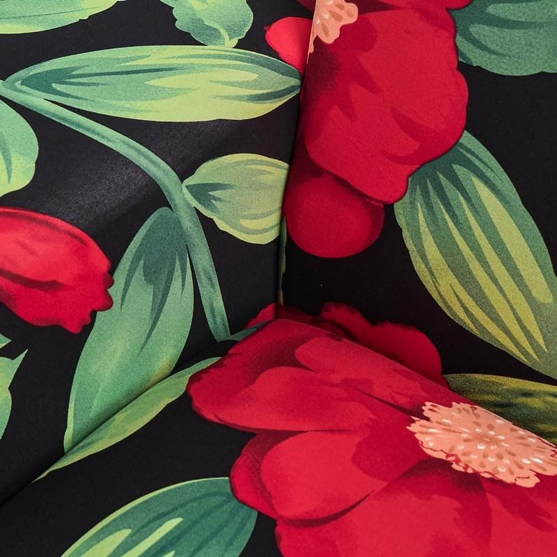Sofa Cover Elastic Sofa Slipcover Geometric Floral Series Printed Pattern Furniture Protector L-Shaped for Bedroom Office Living Room Home Decor 12