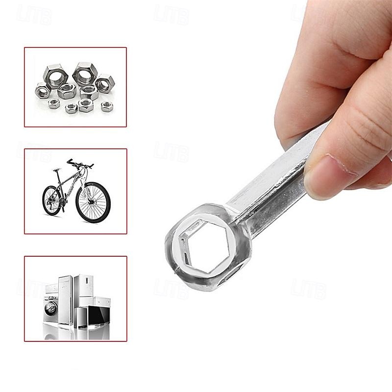 10 in 1 Hexagon Bone Wrench 6-15mm Mini Portable Bicycle Bike Repair Tool Torque Wrench Holes Cycling Spanner Multi Tools4