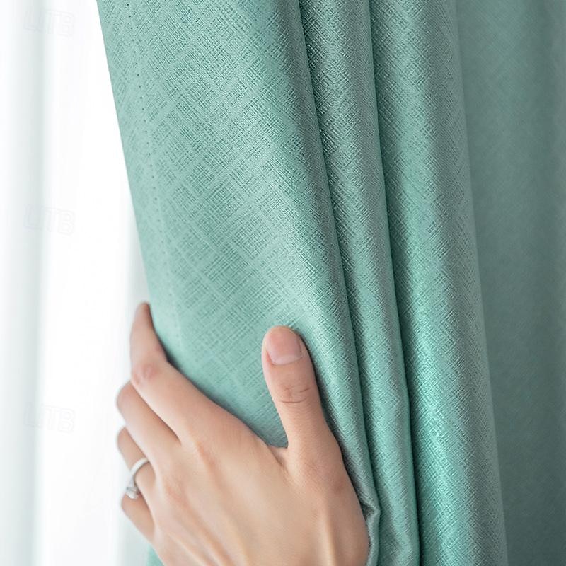 Punch Free Velcro Blackout Curtain for Living Room Bedroom Window Curtain Easy Install Drapes Blinds Kitchen Window(Width*height)3