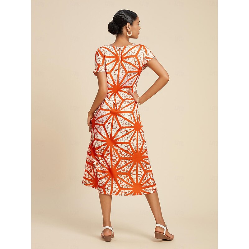 Satin Folk Drawstring Split Neck Midi Dress2