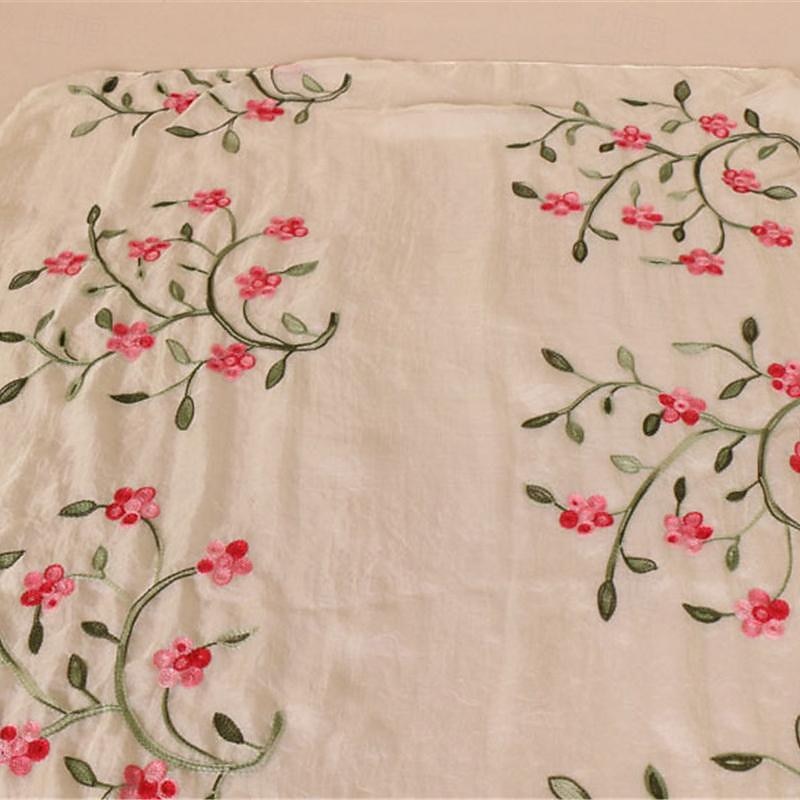 Women's Scarf Cherry Blossom Print Lightweight Soft Pink Floral Breathable Casual Office Evening One Size Fits All Spring Autumn Accessories3