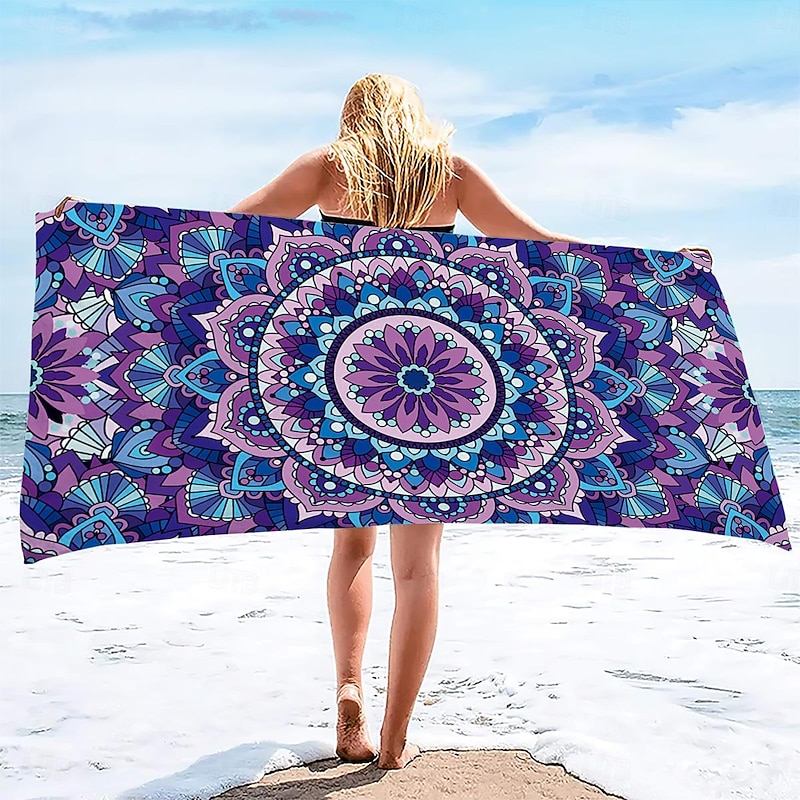 Summer Beach Towel Quick-Drying Tropical Bohemian Rainforest Sea Turtle Plant Towel Soft and Quick-Drying Beach Towel Super Absorbent Soft Microfiber Sand Pool Bath Outdoor Travel Towel4