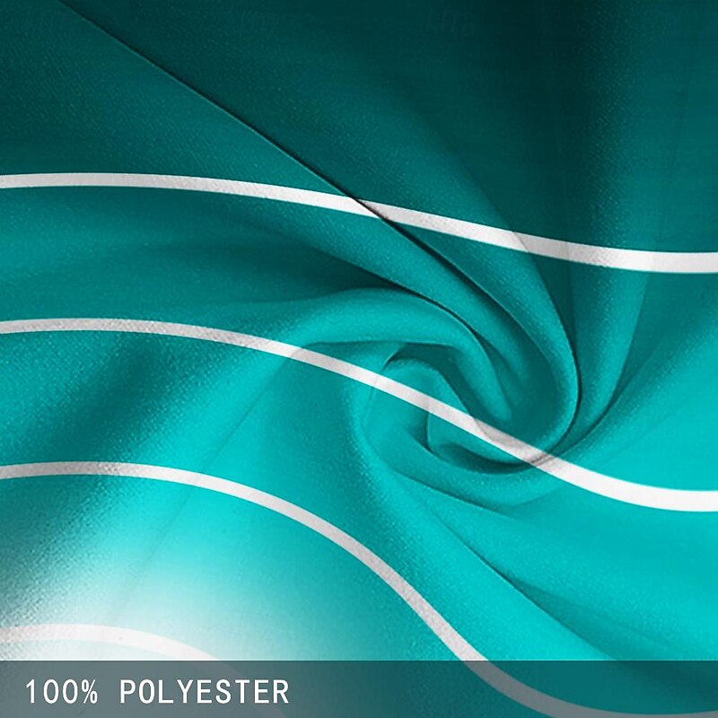 Men's Geometric Stripe Gradient Stripes Swim Trunks Swim Shorts Board Shorts Mid Waist Hawaiian Casual Holiday Beach Drawstring with Mesh lining Elastic Waist Designer Clothing Apparel3