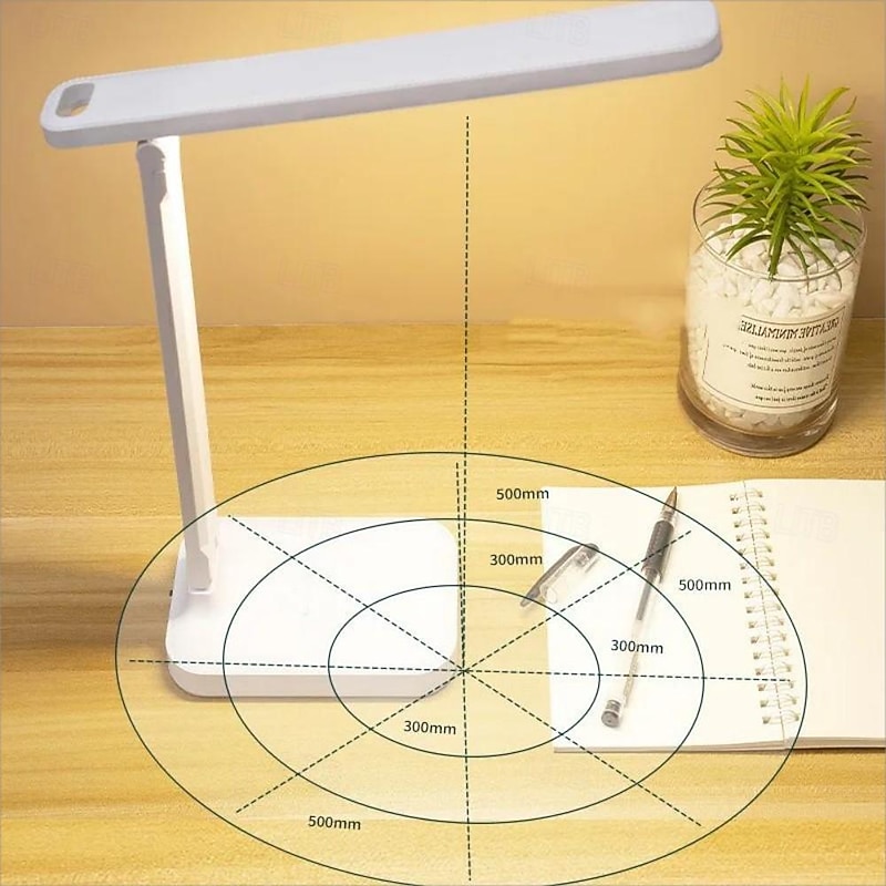 Folding Table Lamp Reading USB Touch Dimmable Eye Protection Led Desk Lamp Bedroom Student Reading Night Light 3 Color Stepless Dimmable Desk Lamp Touch Foldable Eye Protection Reading Night Light4