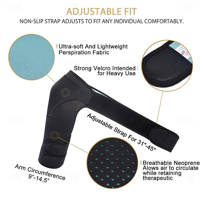 Right Shoulder Brace for Men,Torn Rotator Cuff Support Women Shoulder Stabilizer Brace for Shoulder Pain Relief2