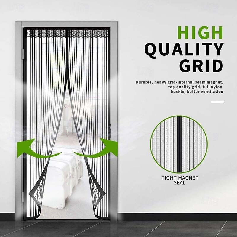 Summer Anti-Mosquito Door Curtain Household High-end Magnetic Encrypted Door Anti-Fly Partition Curtain Screen Door Magnet Screen Window Without Punching4