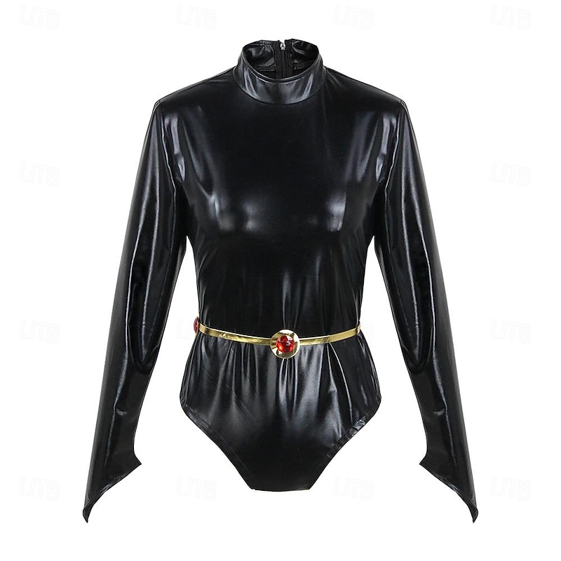 Raven Anime Cosplay Costume Cloak Outfits Cosplay Suits Carnival Masquerade Leotard / Onesie Belt Cloak For Women's Adults'4
