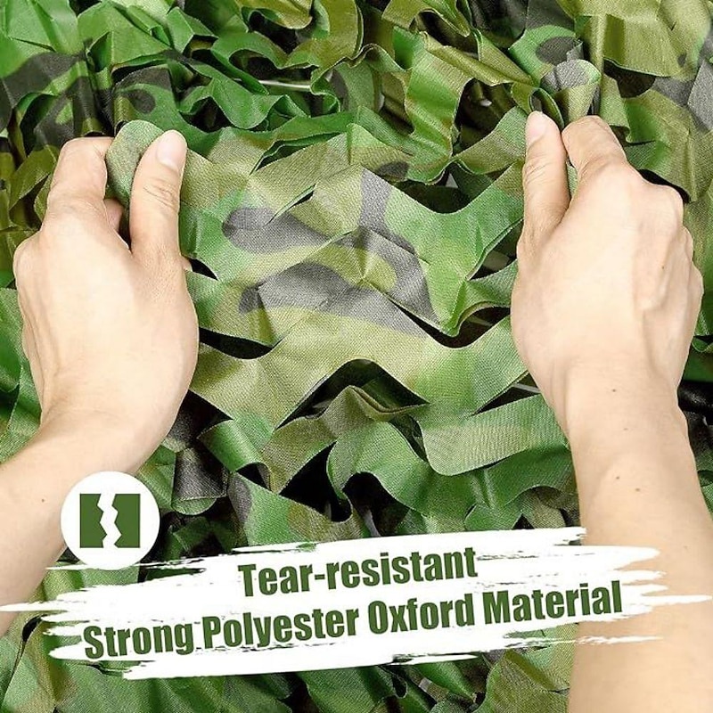 Camouflage Net Sunshade Net 150D Oxford Fabric Camo Net for Outdoor - Lightweight, Durable, Perfect Sunshade, Home Decoration, Easy Setup, Ideal for Paintball, Bird Watching, Camping4