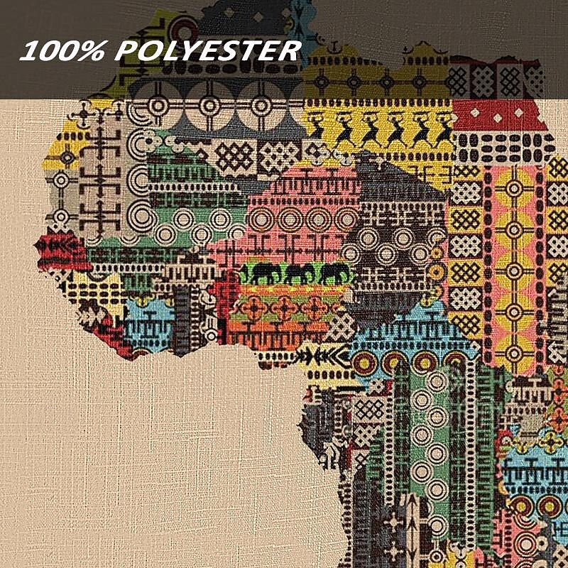 Men's Ethnic Shirt Button Up Shirt Henley Shirt Long Sleeve Casual Tribal Vacation Daily Summer Spring Fall Collarless V Neck Print Khaki3