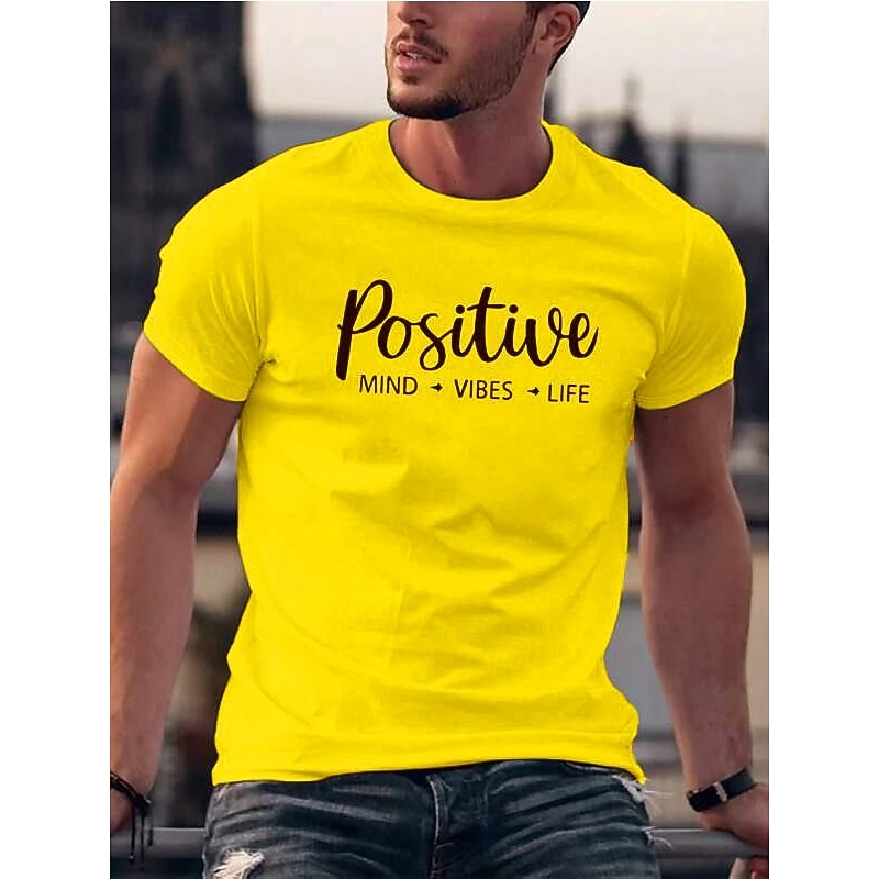 Men's Graphic Letter T Shirt Casual Style Classic Style Tee Top Short Sleeve T shirt Graphic Print Crew Neck Shirt Outdoor Daily Sports 1 2 3 Spring & Summer Clothing Apparel S M L XL 2XL 3XL2