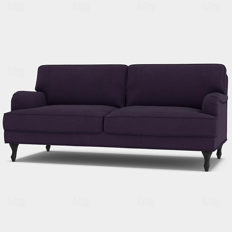 Sofa Cover 3 Seater Solid Color Quilted Velvet Slipcovers STOCKcover LITB PRIME cover3