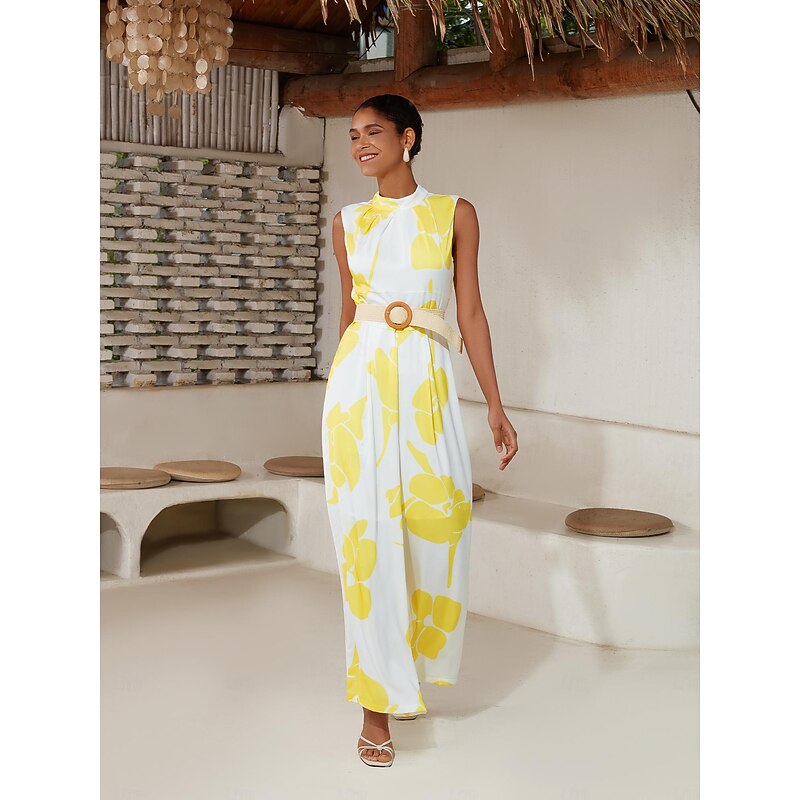 Floral Print Satin Jumpsuit4