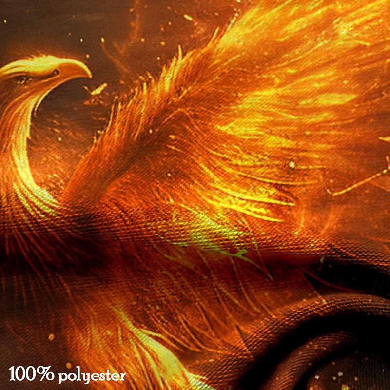 Men's Graphic Animal Flame Eagle Mars T Shirt Short Sleeve T shirt 3D Print Crew Neck Shirt Fashion Designer Athleisure Street Sports Outdoor Black Summer Spring Clothing Apparel S M L XL XXL XXXL3