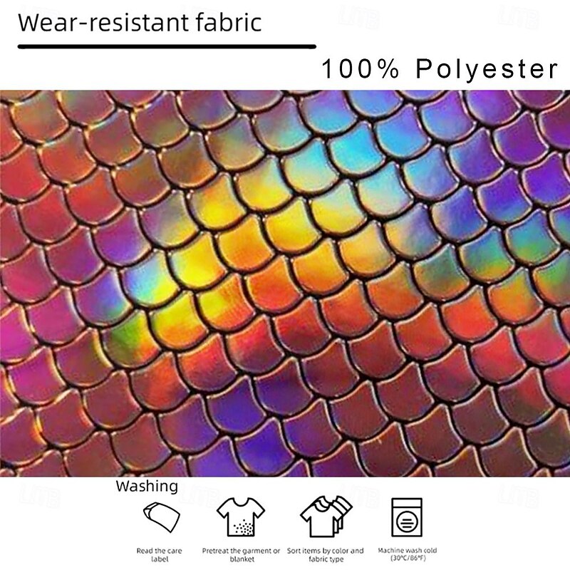 Men's Scales Holographic T Shirt Short Sleeve T shirt 3D Print Crew Neck Shirt Fashion Exaggerated Funny Street Sports Outdoor Rainbow Summer Spring Clothing Apparel S M L XL XXL XXXL3