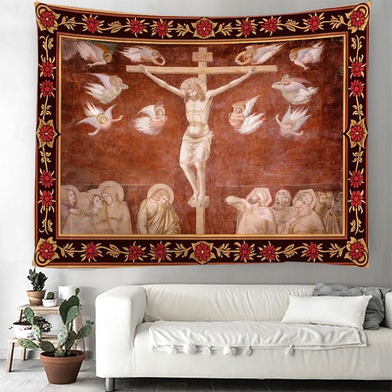 Medieval Tapestry Middle Age Tapestry Gothic Art Large Tapestry Mural Decor Photograph Backdrop Blanket Curtain Home Bedroom Living Room Decoration3