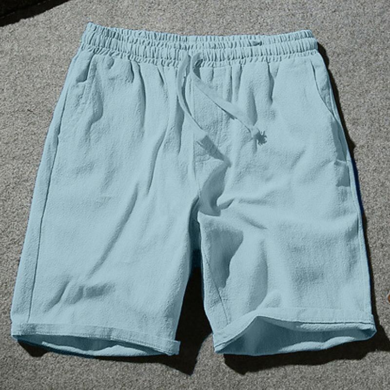 Men's Shorts Summer Shorts Beach Shorts Pocket Drawstring Elastic Waist Plain Comfort Outdoor Daily Going out Fashion Streetwear Black White4