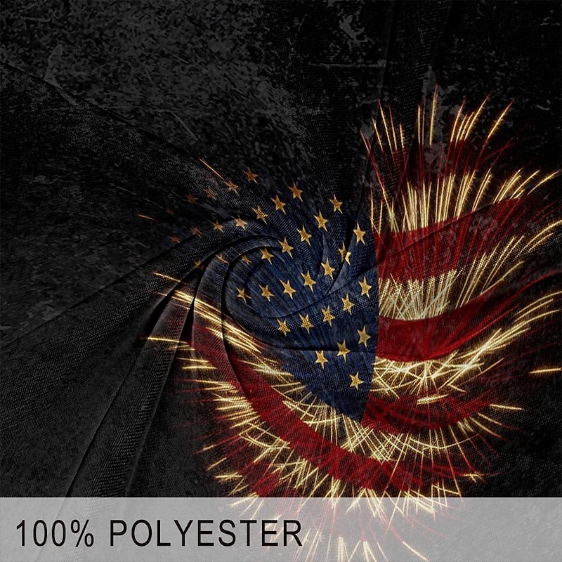 Men's American Independence Day Graphic American US Flag 1776 T shirt Henley Shirt Short Sleeve 3D Print Sports Designer Party Street Casual Summer Spring Black Blue Green Black Gray Henley Henley3