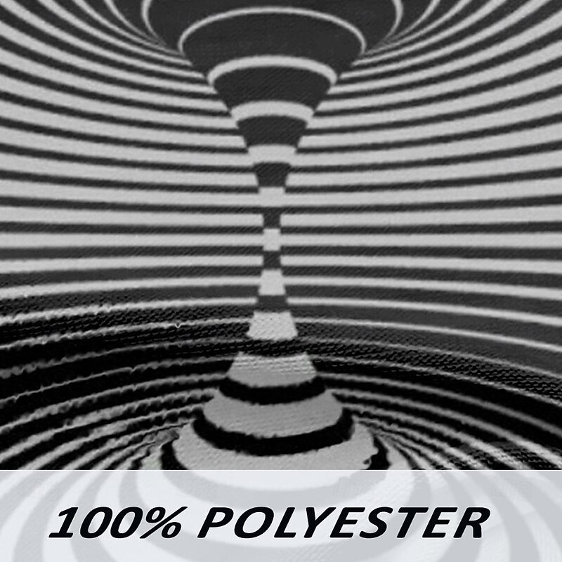 Men's Geometric Spiral Stripe T Shirt Long Sleeve T shirt 3D Print Crew Neck Shirt Fashion Exaggerated Designer Party Street Going out Black And White Summer Spring Clothing Apparel S M L XL XXL XXXL3