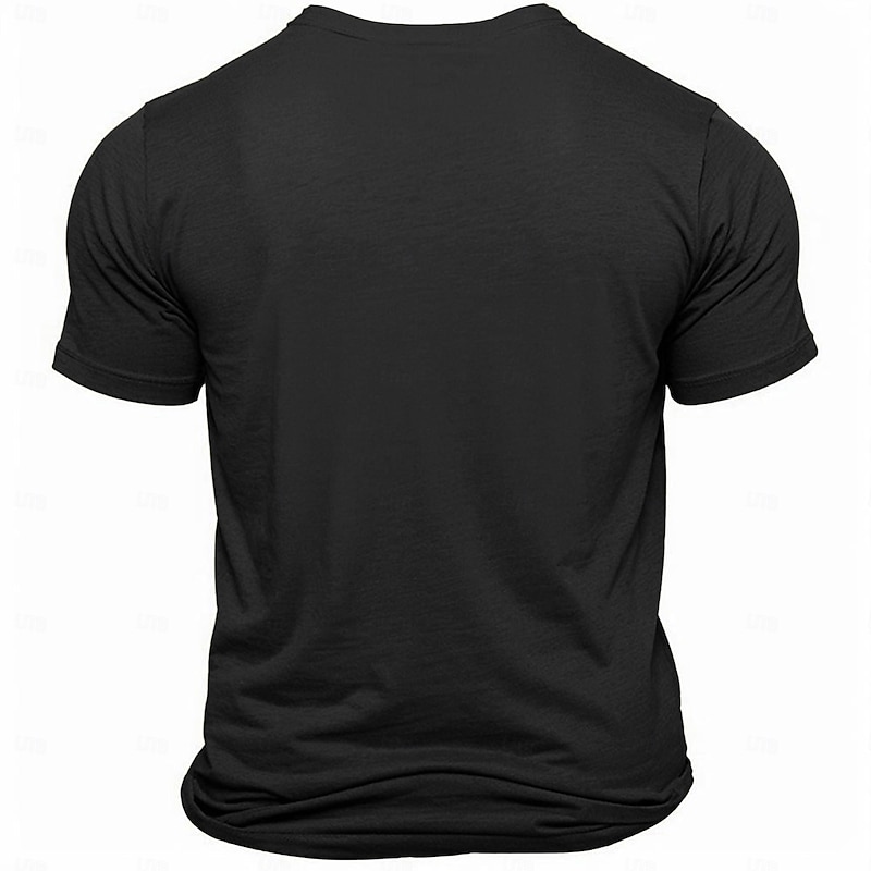 Men's Letter T Shirt Tee Top 100% Cotton Short Sleeve Graphic Shirt Black Army Green Comfortable Tee Sports Outdoor Holiday Fashion Designer Clothing2