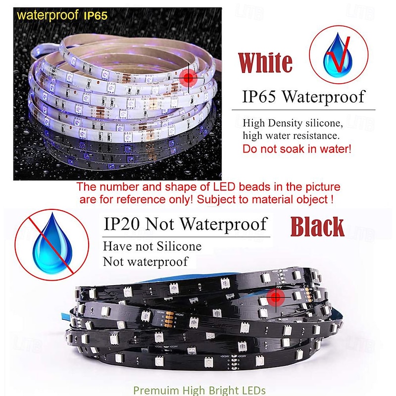 TV LED Backlight Strip RGBIC Programmable Music Synchronization Timing Bluetooth APP Control 2.4G Control 1-5M TV/Monitor Backlight Indoor or Outdoor Activities Festival Decoration USB 5050 Light Strip4