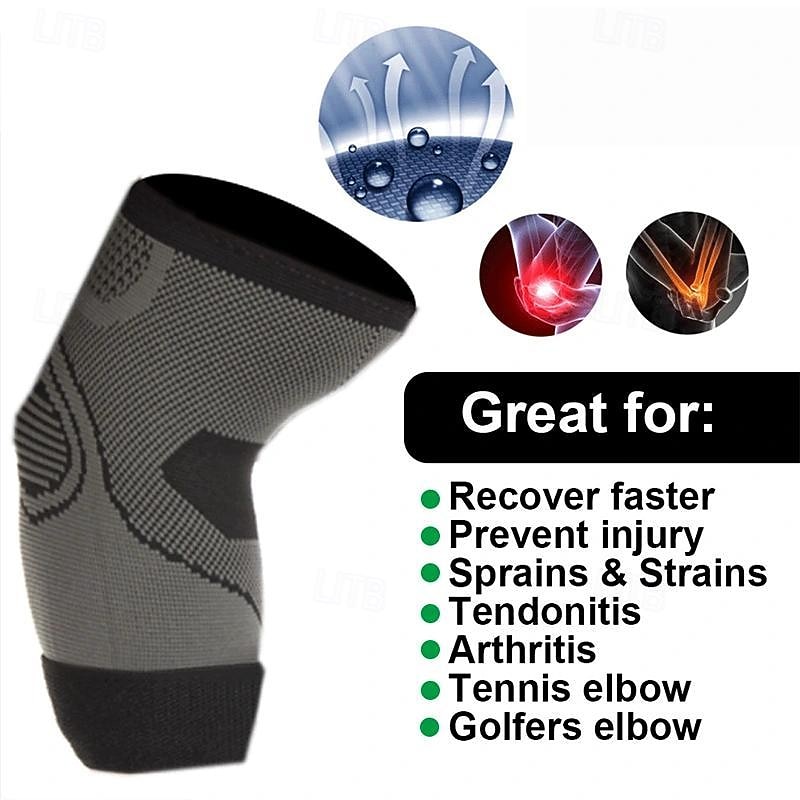 1PC Elbow Brace For Tendonitis And Tennis Elbow, Elbow Compression Sleeve, Tennis Elbow Brace For Women And Men, Adjustable Strap For Tennis Elbow, Weightlifting, Workouts, During Fitness Activity3