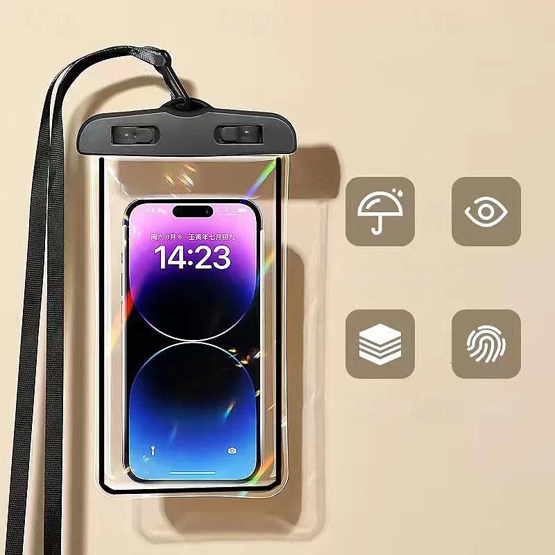 Mobile Phone Waterproof Bag with Touch Screen Self Sealing and Sealing for Swimming Seaside Diving Shooting Drifting Transparent Waterproof Phone Case2