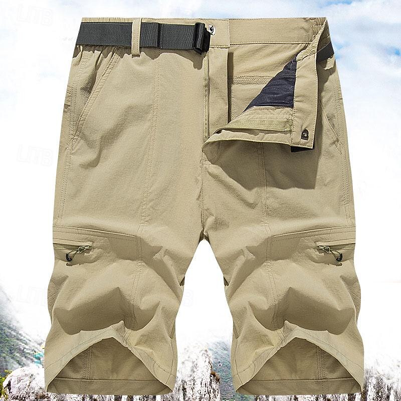 Men's Cargo Shorts Hiking Shorts Military Summer Outdoor Regular Fit Waterproof Quick Dry Breathable Shorts Dark Grey Black Hunting Climbing Camping / Hiking / Caving M L XL XXL XXXL2