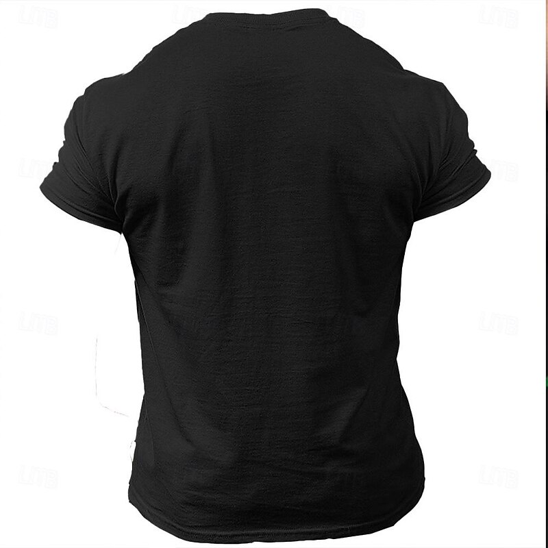 Men's Tribal African Pattern T Shirt Short Sleeve T shirt 3D Print Crew Neck Shirt Sports Fashion Ethnic Street Sports Outdoor Black Blue Brown Summer Spring Clothing Apparel S M L XL XXL XXXL2