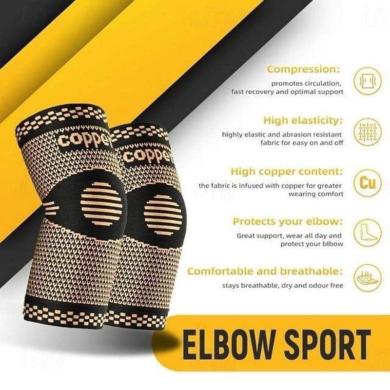 1PC Elbow Braces Compression Sleeves for Tennis Elbow Women Men Golf Elbow Sleeves2
