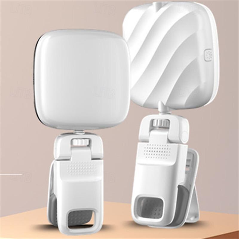 Pocket Fill Light Rechargeable Soft Selfie Light, Portable LED Phone Light Clip for Phone Camera Laptop, Makeup Conference Vlog3