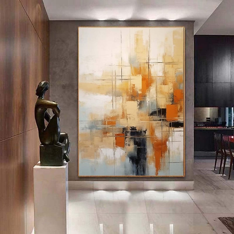 Extra Large abstract painting hand painted Beige white red textured painting Colors abstract wall art painting handmade modern abstract canvaslarge acrylic canvas art painting2