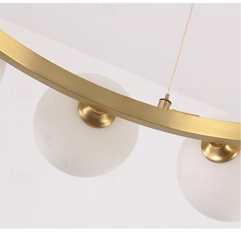 Chandelier Pendant Lighting Gold Copper with Glass Globes Classic Vintage Sputnik Ceiling Light Fixture for Kitchen Living Room Dining Room Bedroom Farmhouse3