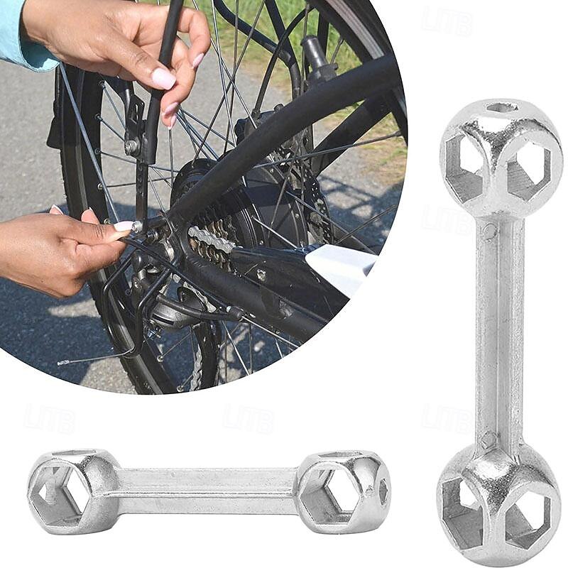 10 in 1 Hexagon Bone Wrench 6-15mm Mini Portable Bicycle Bike Repair Tool Torque Wrench Holes Cycling Spanner Multi Tools2